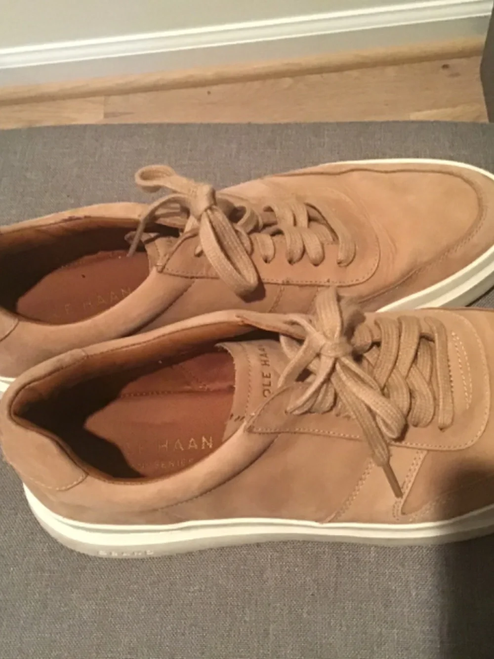 Cole Haan Grand Series tan suede shoes size 11